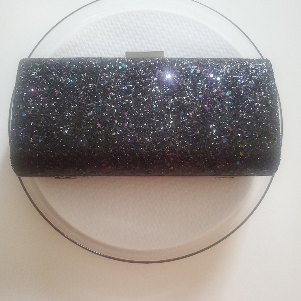 Glitter bling clutch purse